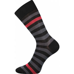 VoXX Ponožky Lonka Demertz černá s červenou, 1 pár Velikost ponožek: 43-46 EU