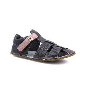 EF Barefoot sandály Ef Šedá s růžovou Velikost boty (EU): 33, Vnitřní délka boty: 215, Vnitřní šířka boty: 83