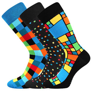 VoXX Ponožky Lonka Dikarus mix B kostka, 3 páry Velikost ponožek: 43-46 EU