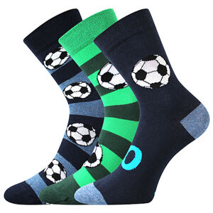 Ponožky Voxx Arnold fotbal, 3 páry Velikost ponožek: 35-38 EU