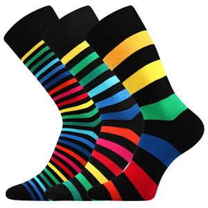 VoXX Ponožky Lonka Deline II mix barevné s černou, 3 páry Velikost ponožek: 43-46 EU