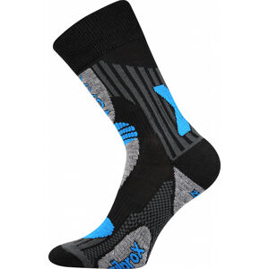 ponožky Voxx Vision černá-modrá merino Velikost ponožek: 39-42 EU