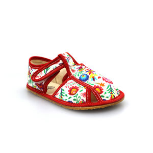 Baby Bare Shoes bačkory Baby bare White Folklore Velikost boty (EU): 24, Vnitřní délka boty: 156, Vnitřní šířka boty: 69
