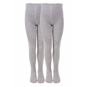 Punčocháče Melton Cotton 2-pack Light Grey Velikost ponožek: 140
