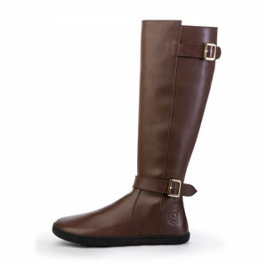 Shapen Glam Brown Leather barefoot kozačky Velikost boty (EU): 41, Vnitřní délka boty: 266, Vnitřní šířka boty: 101