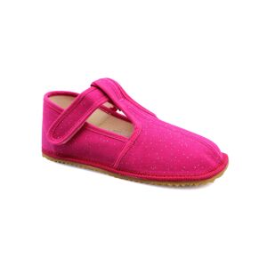 Beda Pink Shine zúžené (BF-060010/W/02) barefoot bačkory Velikost boty (EU): 30, Vnitřní délka boty: 196, Vnitřní šířka boty: 74
